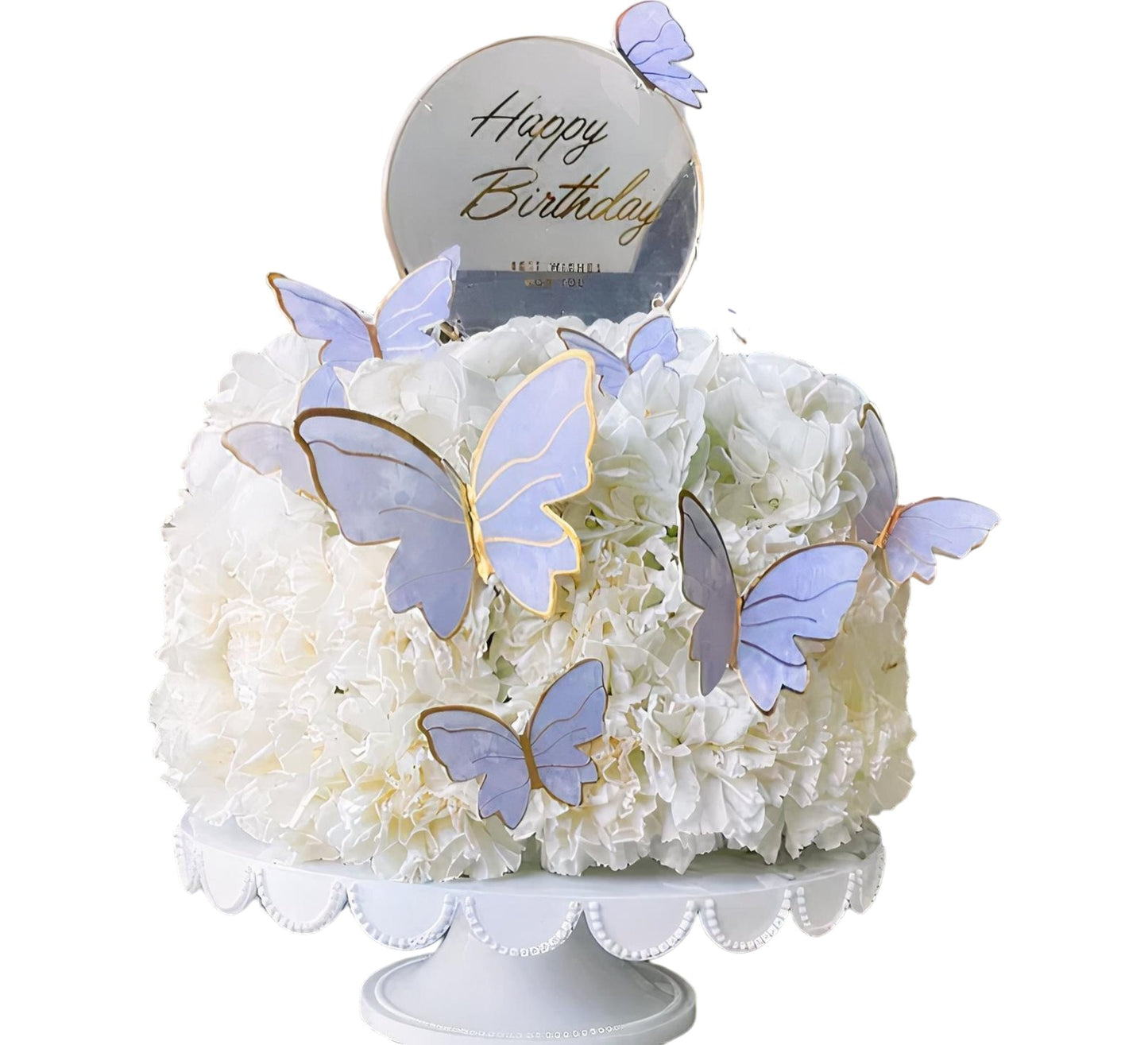 Butterflies Brithday Cake Lavender