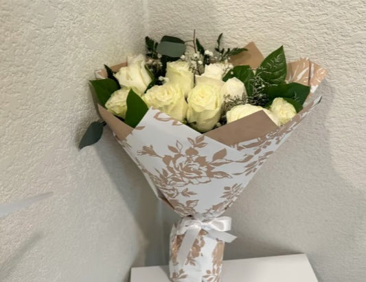 White Roses Bouquet