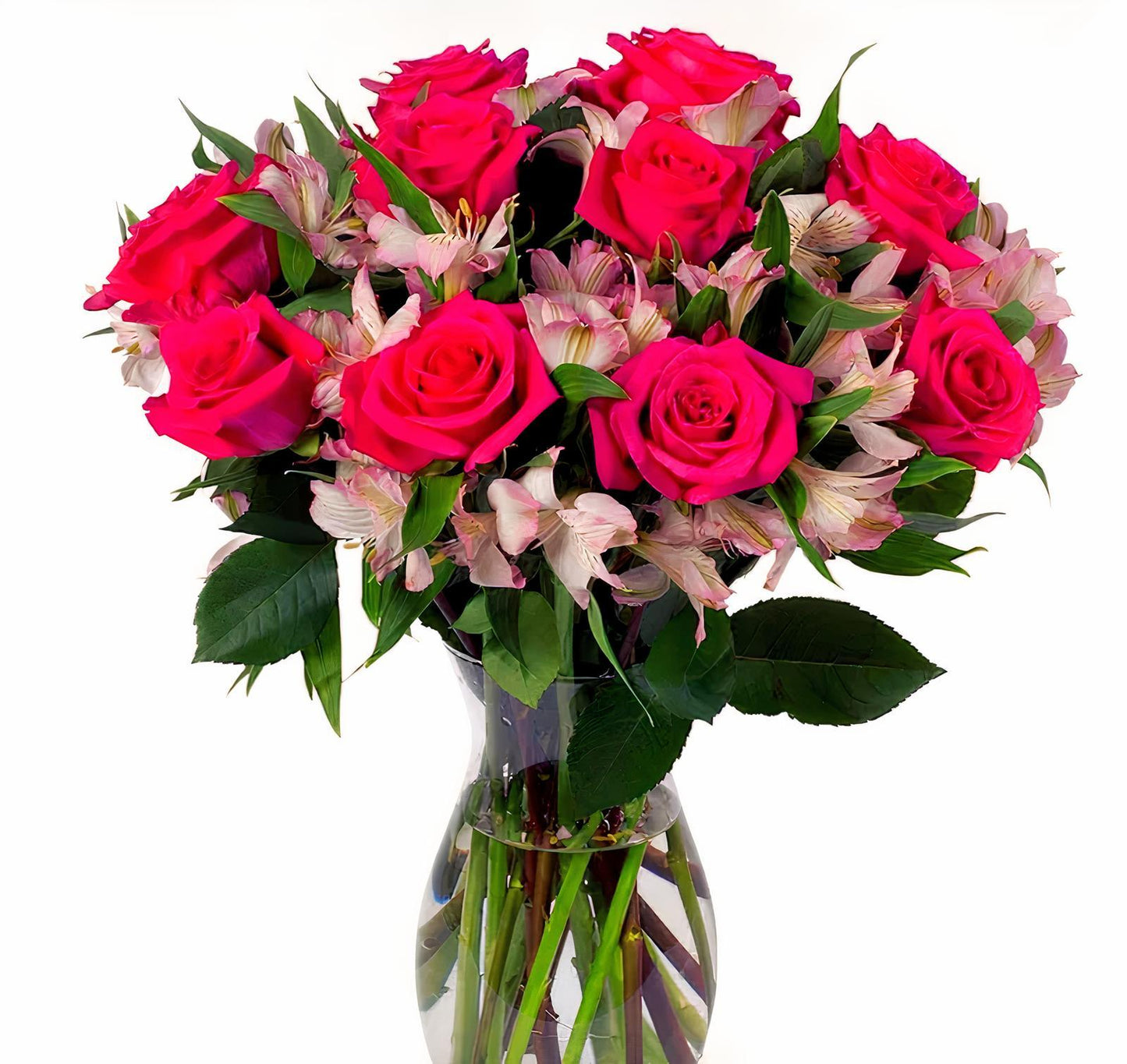 Roses and Alstroemeria